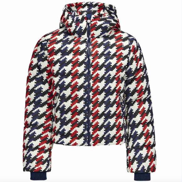 Perfect Moment Jackets & Blazers - Perfect Moment  Polar Houndstooth Down Puffer Jacket